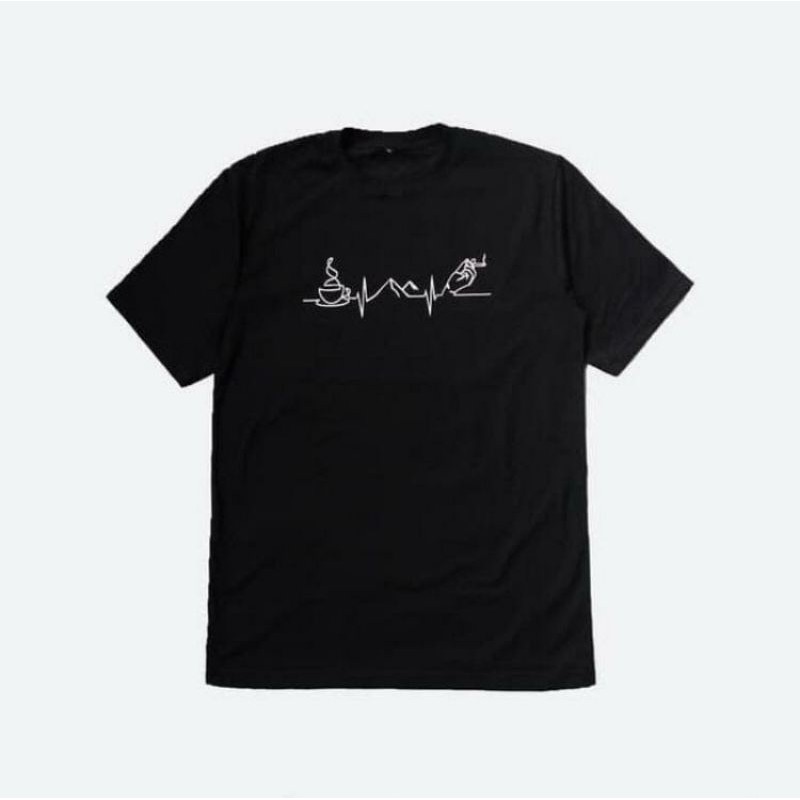 BAJU KAOS TSHIRT DISTRO PRIA WANITA LOGO KOPI GUNUNG ROKOK
