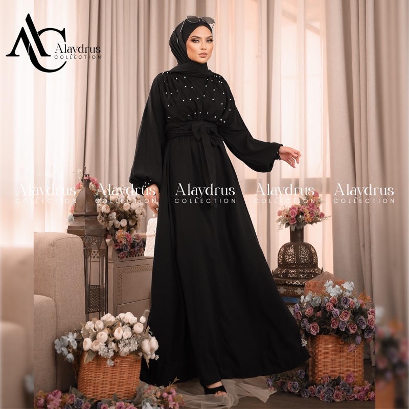 Abaya Baju Muslim Bordir Gamis Dress Arab Saudi Zephy Turki Umroh Dubai Turkey India 846