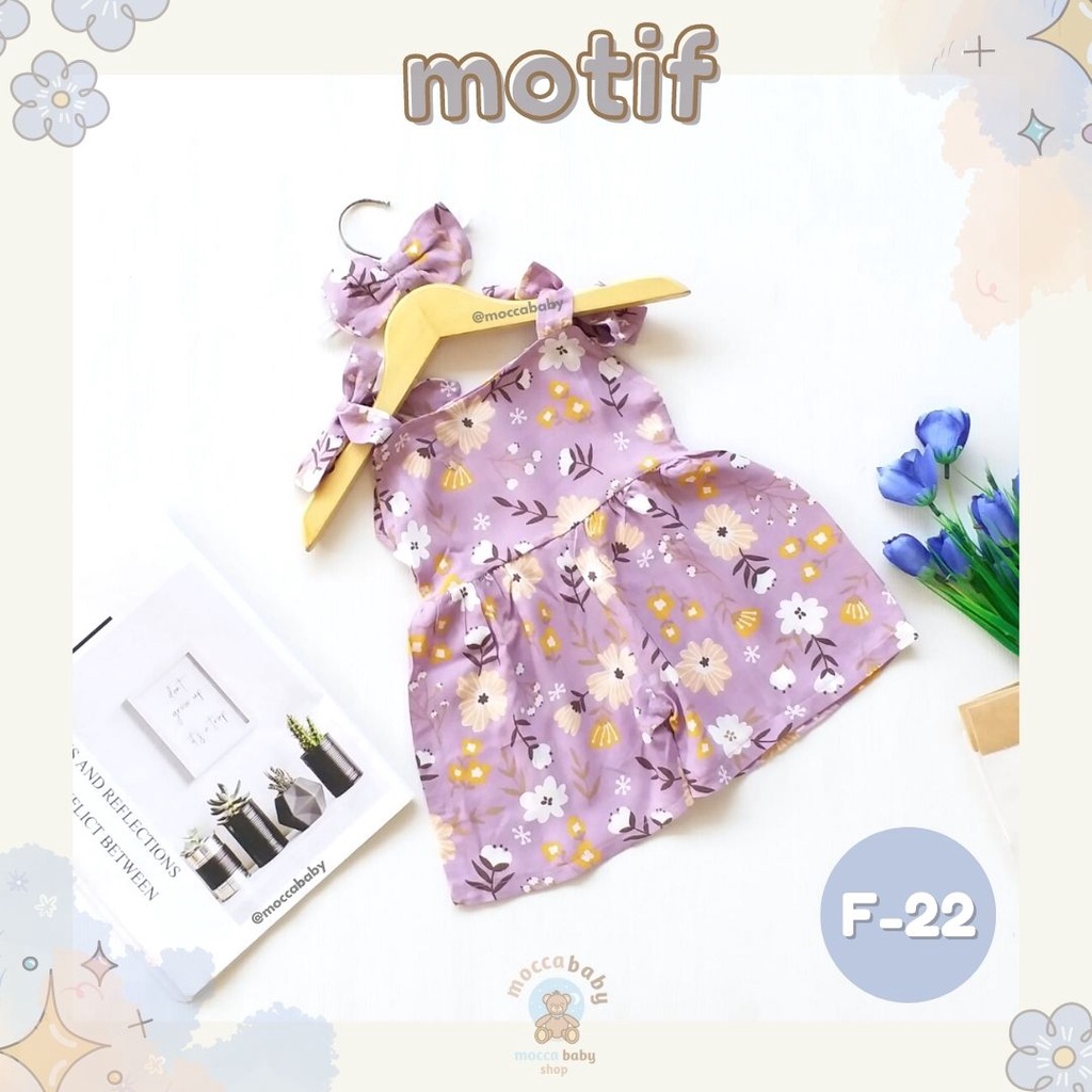 MBSS - BBB JUMPSUIT HANA setelan anak perempuan jumper bayi motif bunga lucu free headband PART 1