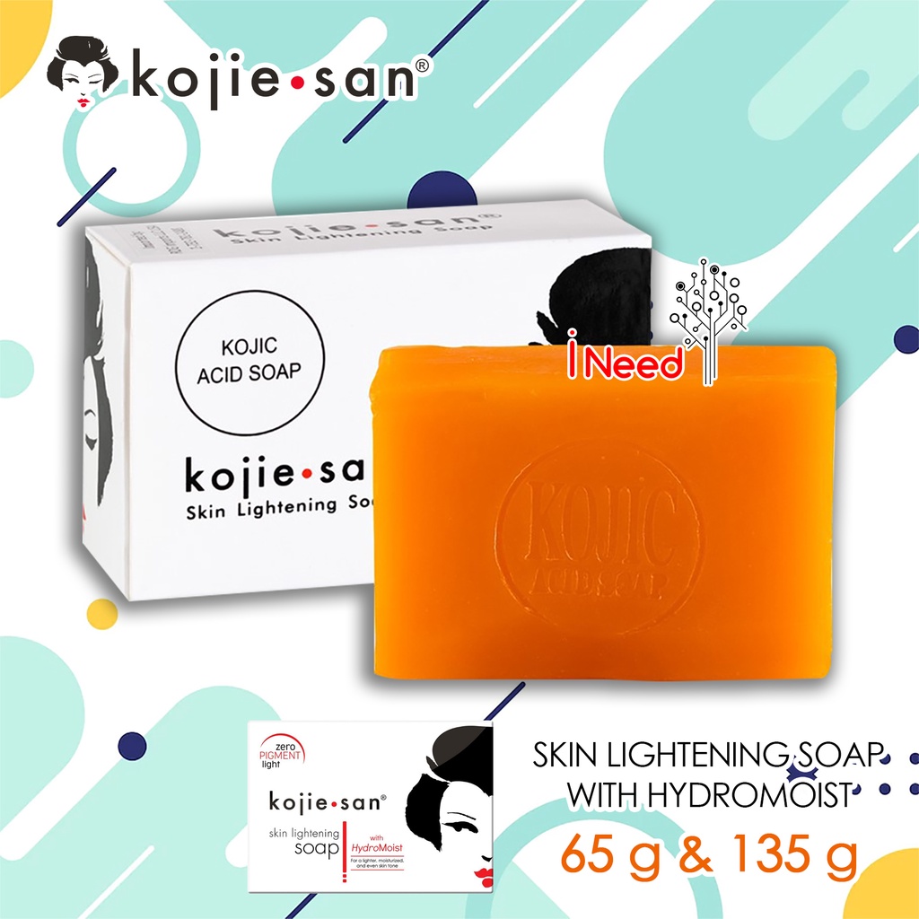 (INEED)Kojie San Skin Lightening Soap with Hydromoist (65gr dan 135gr)