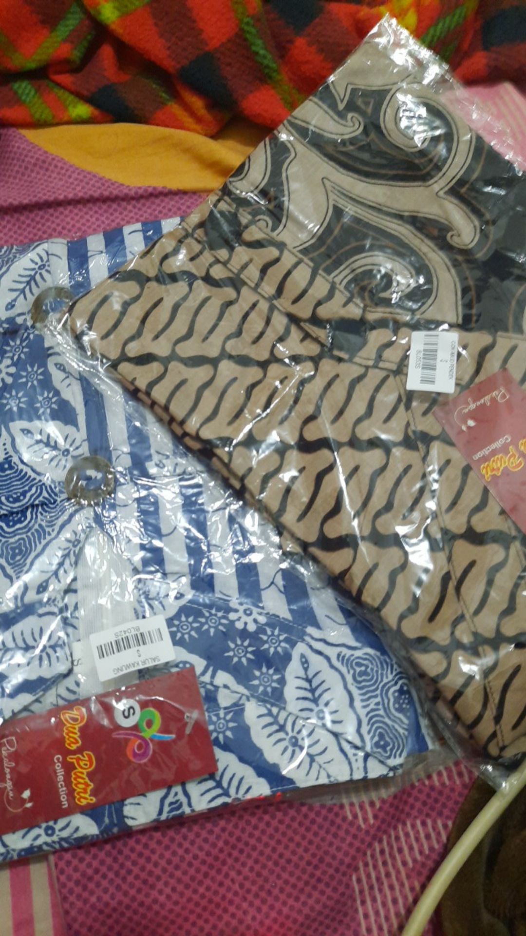 Tey-17 Batik Wanita Asj Sa Hrb026 Kenongo Kemeja Tosca Pendek