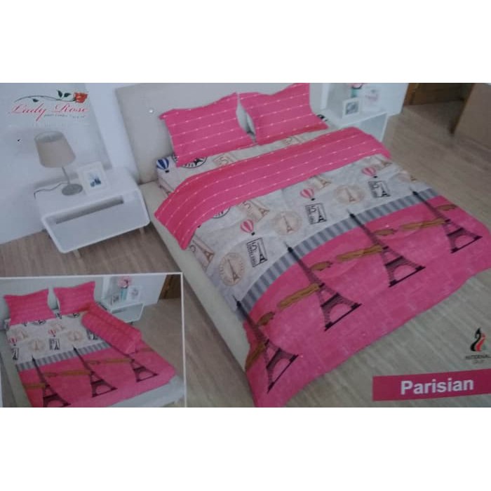 

SPREI LADY ROSE PARISIAN No 1 KING 180 SEPRAI EIFFEL PERANGKO STEMPEL