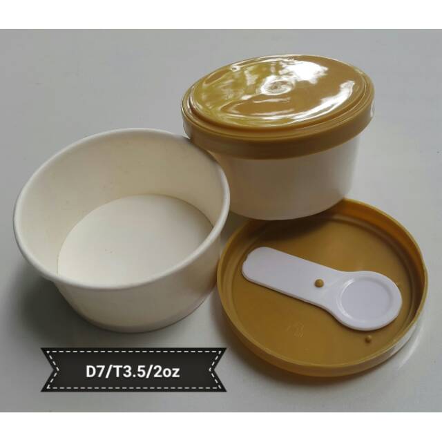 Cup Ice cream 2oz dan 4oz+ tutup + sendok