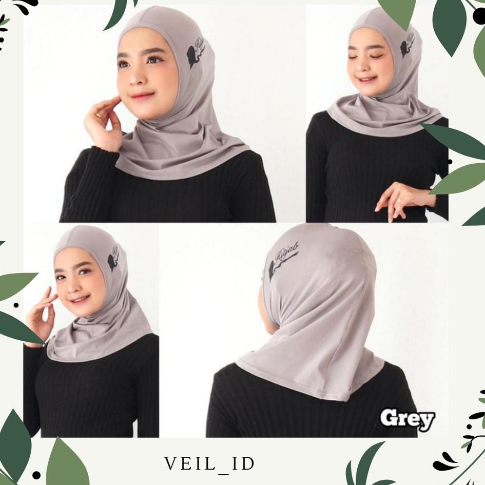 ➥ Hijab Sport Jilbab Kerudung Instan Sporty Olahraga Senam Gym Lari Renang Sepeda Dewasa Warna Polos