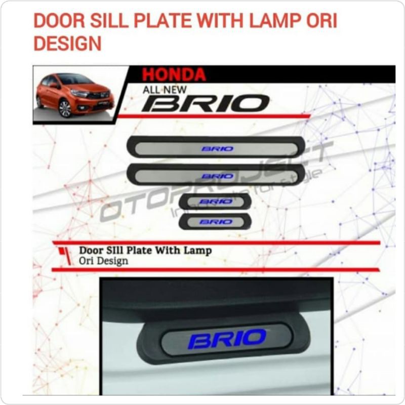 Sill Plate Samping Brio With Lampu Merk Otoproject