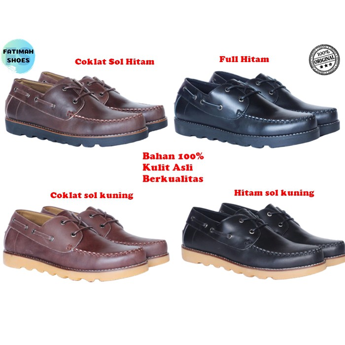 Sepatu Casual Pria Kulit Original Sepatu Kerja Pria Sepatu Kantor Pria Sepatu Santai Cowok Murah