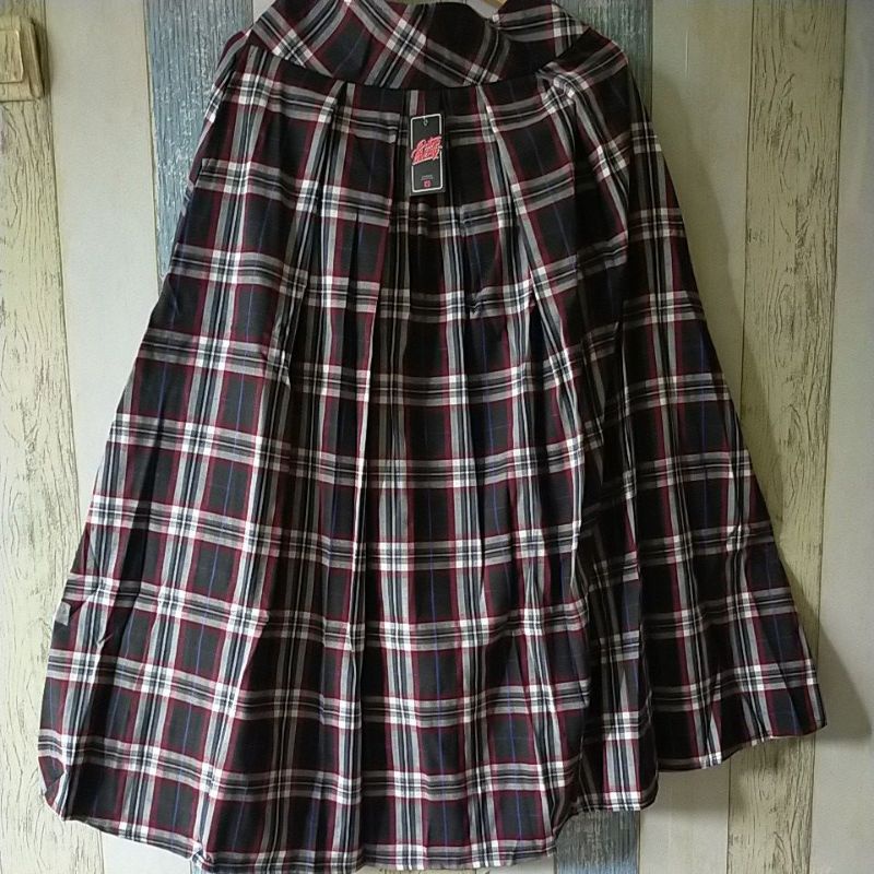 ROK FLANEL IMPORT PANJANG/ROK KOTAK FLANEL PANJANG/ROK FLANEL IMPORT MURAH/ROK SEMIWOL-Pict 8