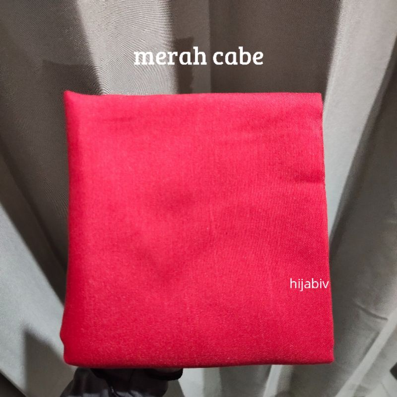 SEGI EMPAT PARIS PREMIUM FINISHING JAHIT TEPI ANTI LETOY (FREE POUCH)-PREMIUM MERAH CABE