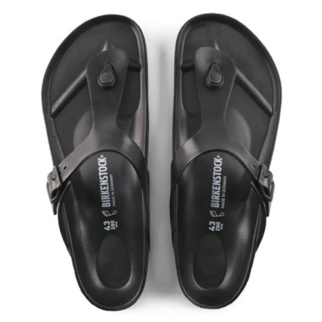 black rubber birkenstocks