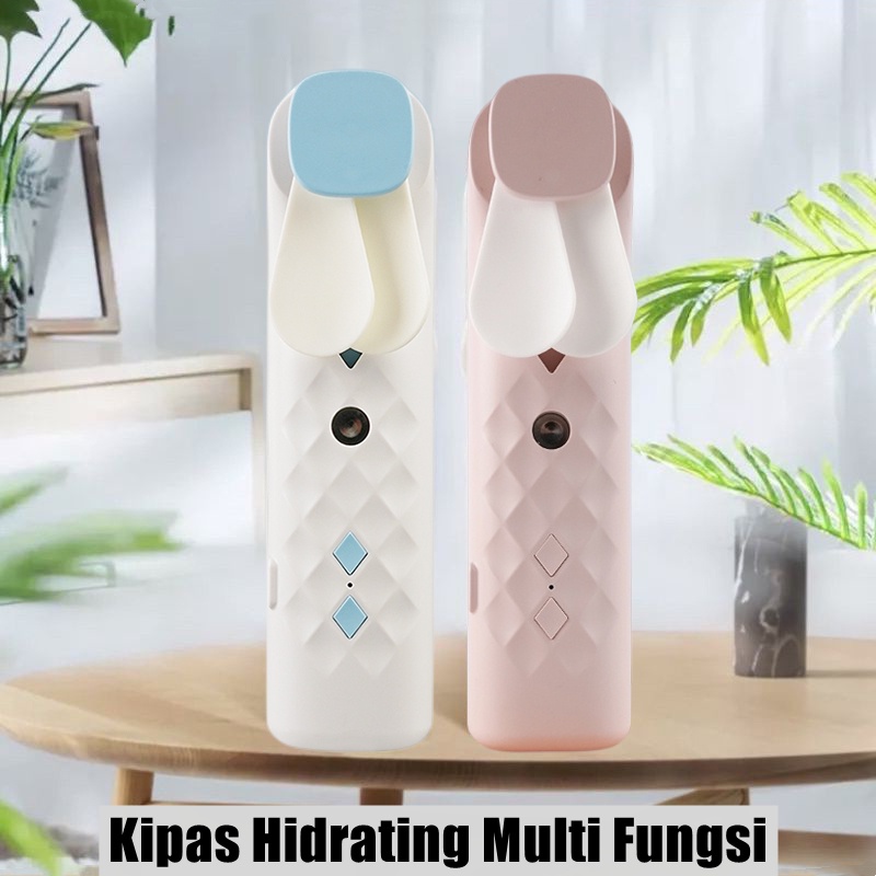 Nano Spray Portable Mini Fan - Mist Sprayer Mini Facial Humidifier Kipas Pelembab Penyegar Wajah Perawatan Wajah