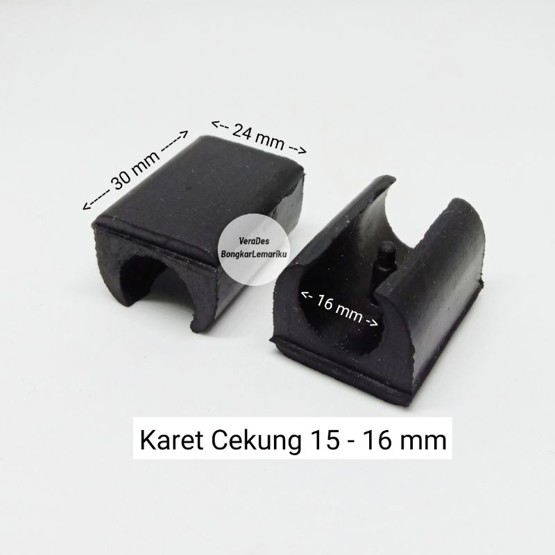 Karet Cekung 16 mm / Karet Pelindung Kaki Meja