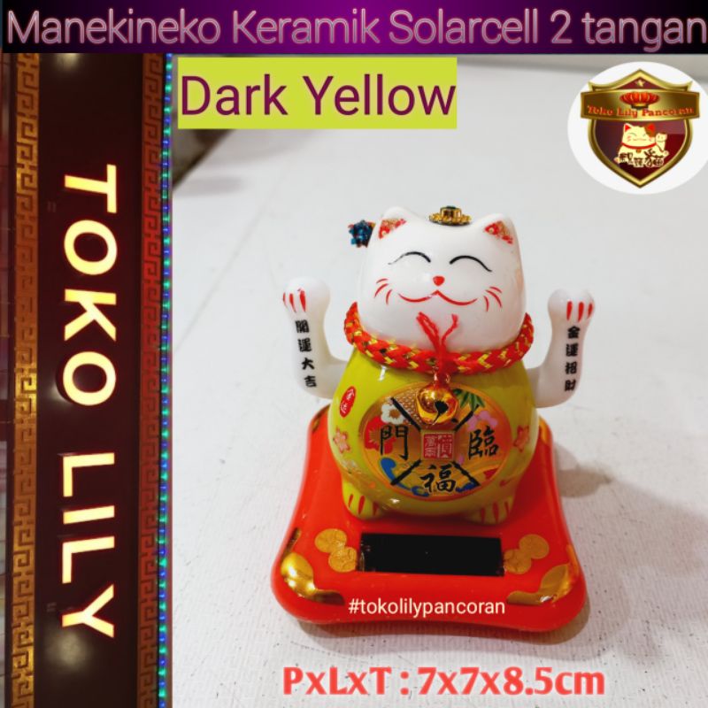 Manekineko Keramik Mini / Kucing Hoki Keramik Mini / Lucky Cat Keramik Kecil