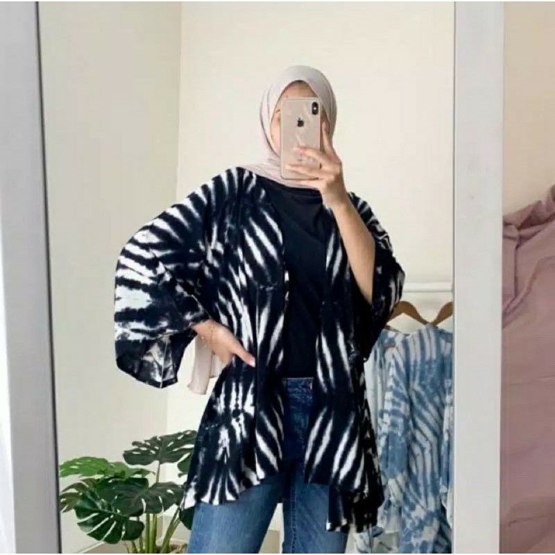 OUTER BATIK ORY SHIBORI Cardigan Wanita LENGAN