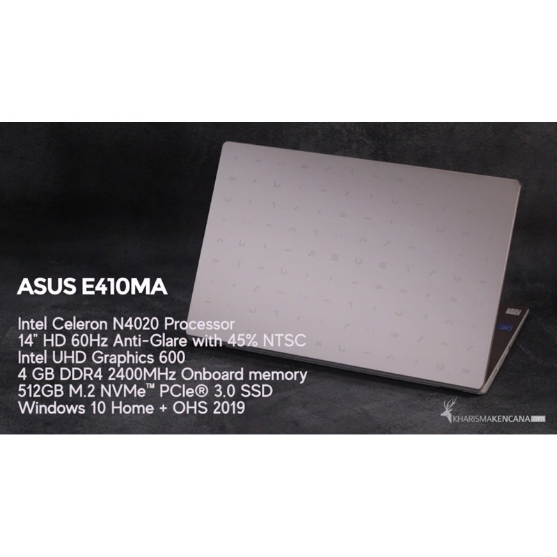 ASUS E410MA BV458VIPS Intel Cell N4020 4GB 512SSD FHD IPS Win10+OFFICE-5