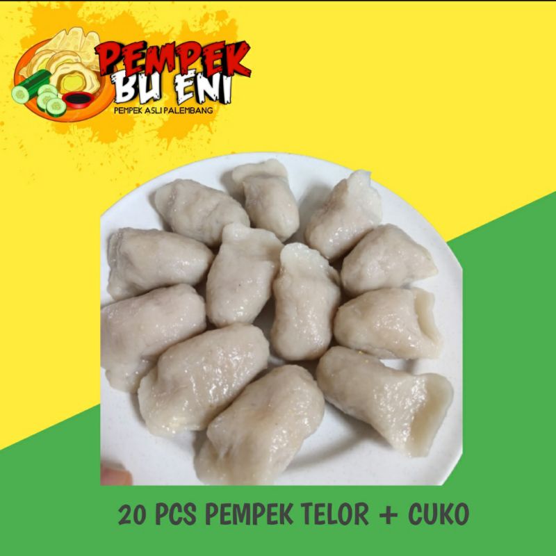 

PEMPEK PALEMBANG ASLI | PEMPEK TELOK KECIL( 20 PCS + CUKO) DI VAKUM