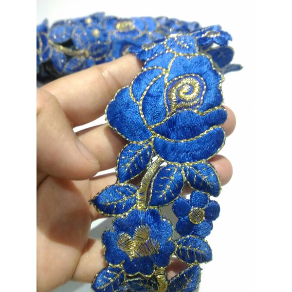 Renda Bordir Bunga Roll CJ 008