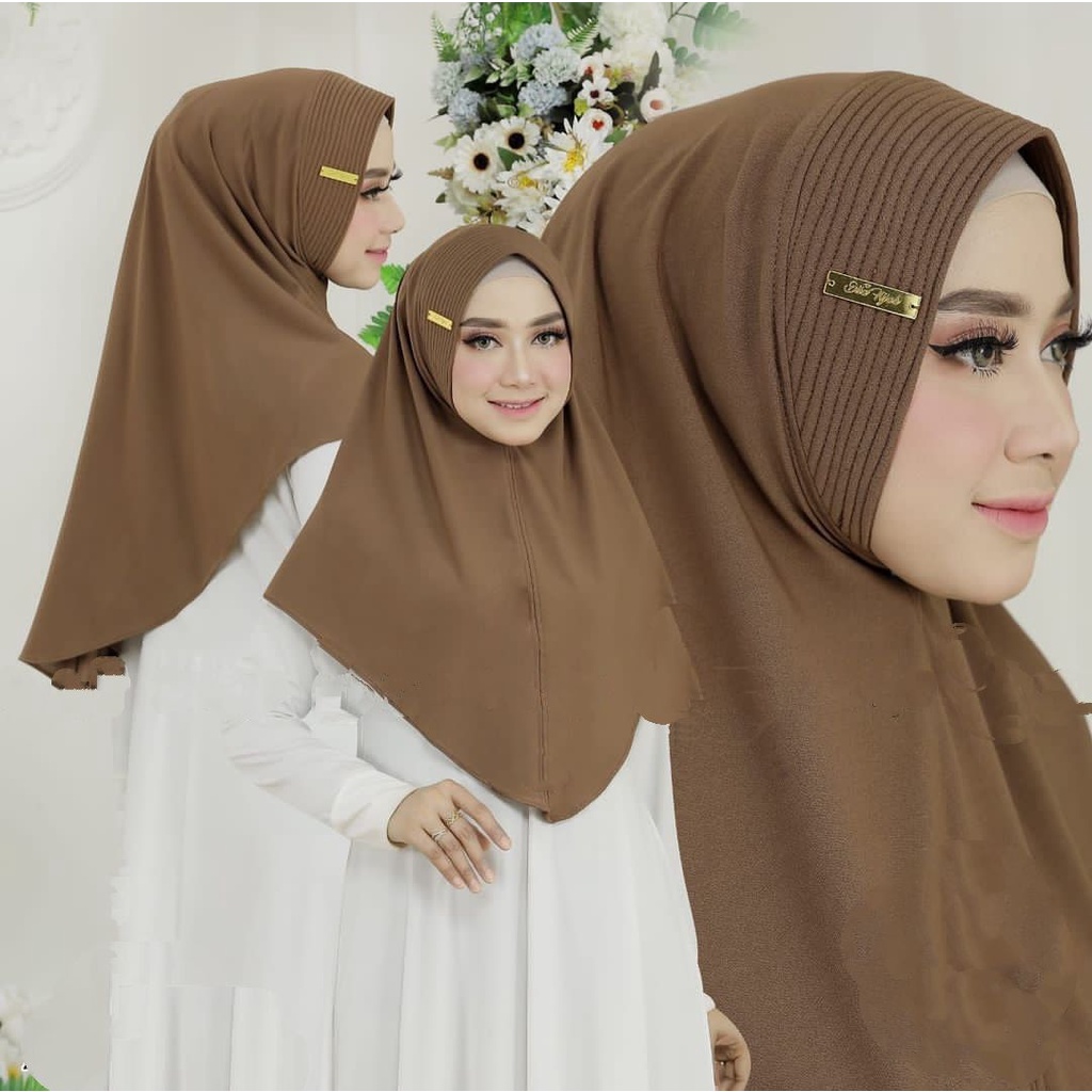 ALIZA KHIMAR KERUDUNG BERGO HIJAB JILBAB INSTANT WANITA MUSLIMAH PREMIUM