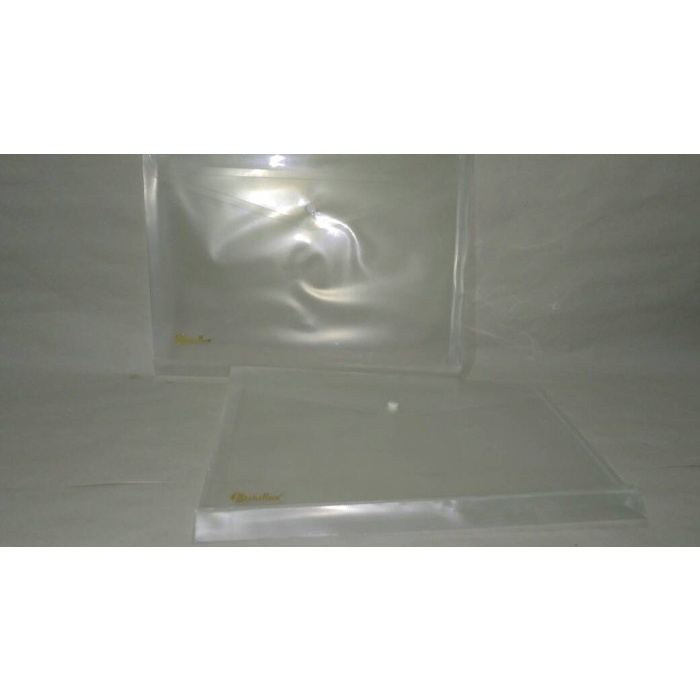 

READY Map Plastik Kancing Punggung F4 - Transparant (Pak Isi 12 Pcs) TERMURAH