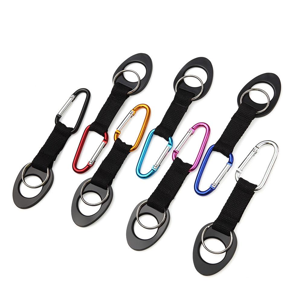 Lanfy Gesper Gantung Silikon 5Pcs Warna Random Carabiner Buckle Holder Klip Traveling Harian Klip Pembawa Botol Air