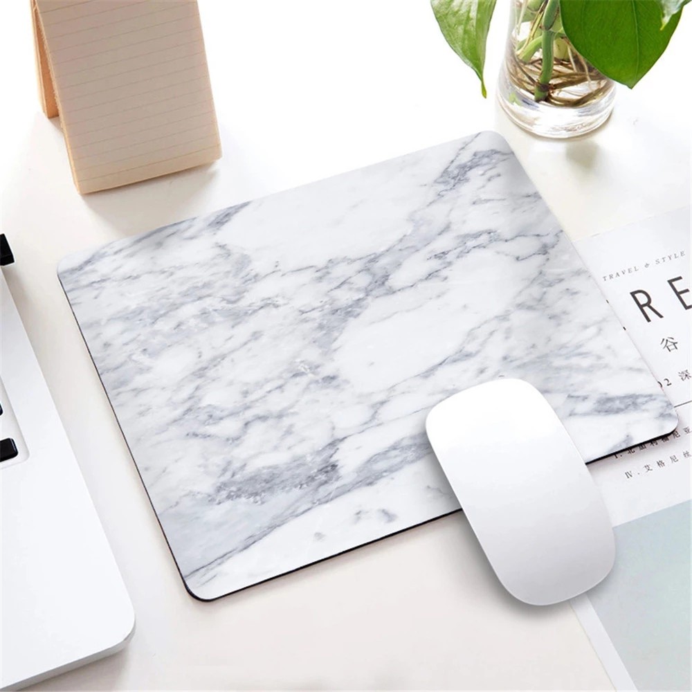 Lanfy Mouse Pad Motif Marmer Gaya Nordic Untuk Aksesoris Komputer