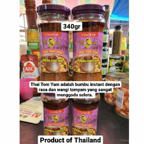 

340G MAMATA BUMBU PASTA INSTANT THAI TOM YAM TOMYAM BOTOL KACA THAILAND 340GR