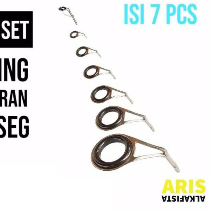 GROSIR/COD/SHOPEE MALL/「⭐Terbaru 3.3」/5.5 Product HOT Satu Set Ring Joran Tipe OSEG isi 7 pcs ✔️FLA⚡H⚡ALE✔️