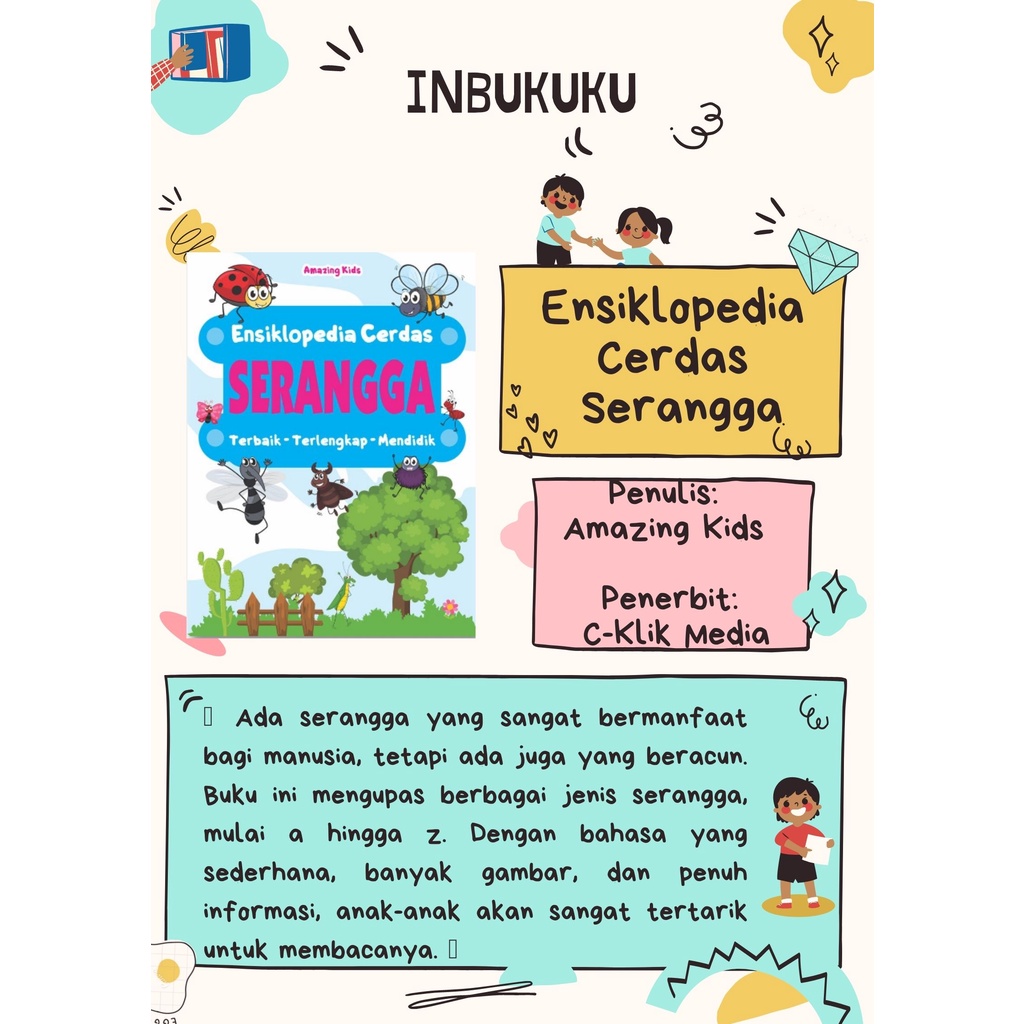 BUKU ANAK - ENSIKLOPEDIA ANAK - ENSIKLOPEDIA CERDAS SERANGGA