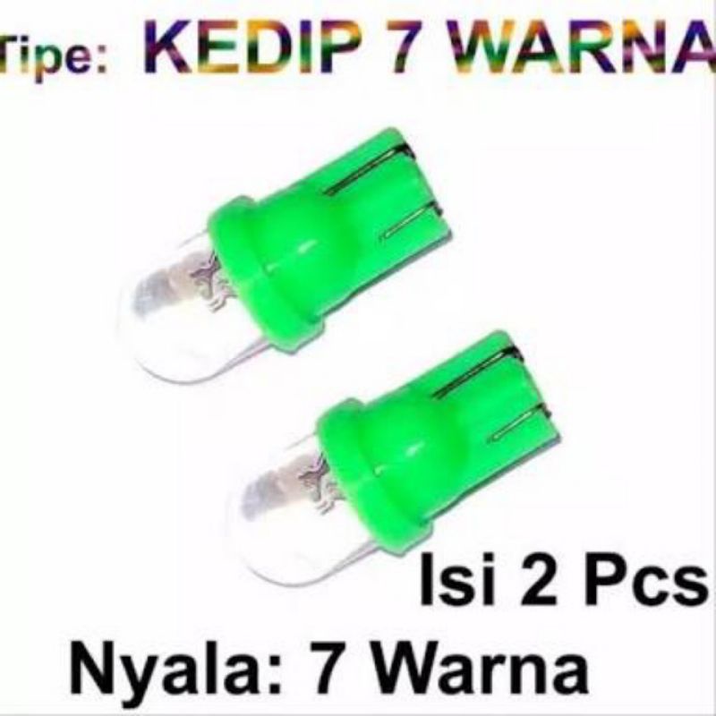 lampu sen colok T10 7warna RGB harga grosir