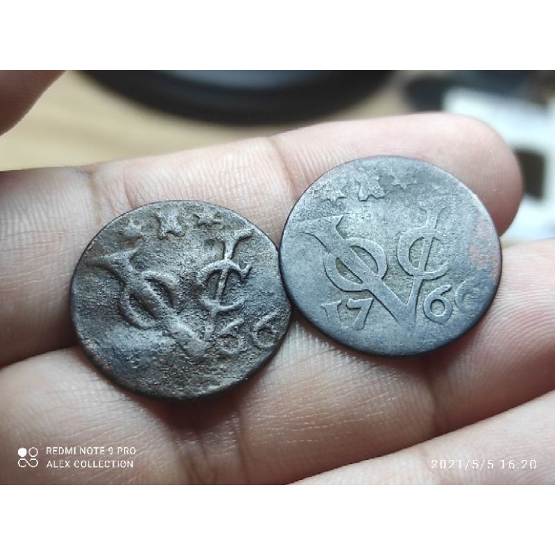 koin voc zeeland 1 duit 1766