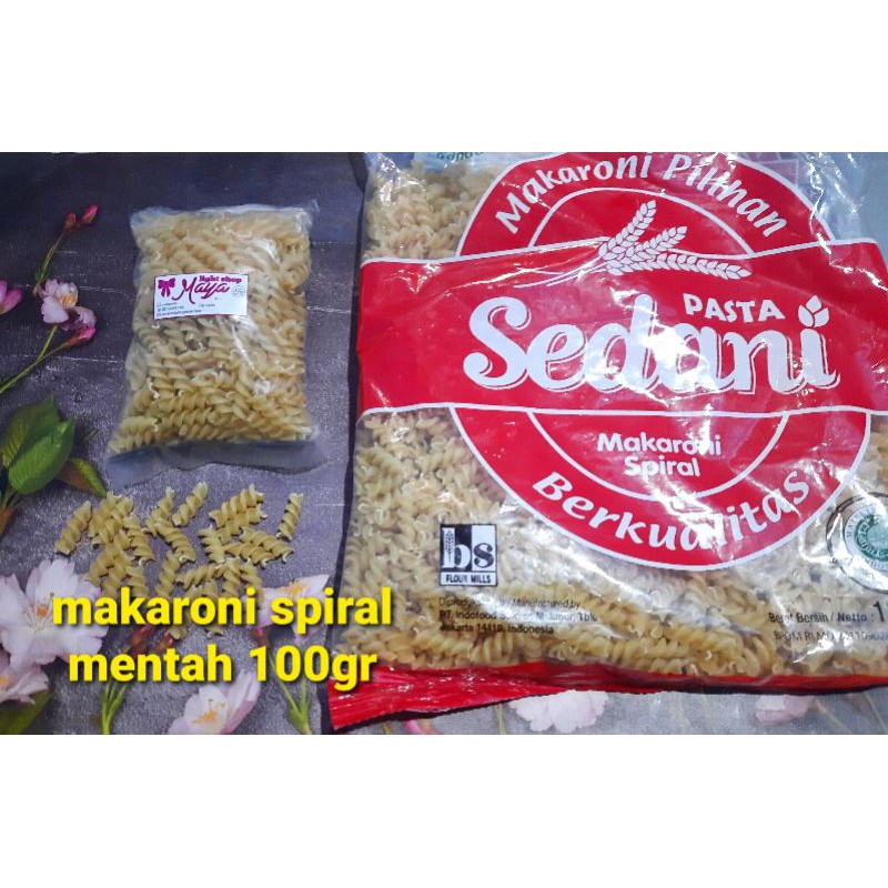 Makaroni mentah 100gr pasta spageti spaghety instant bolognese macaroni pipa spiral pasta cemilan termurah promo