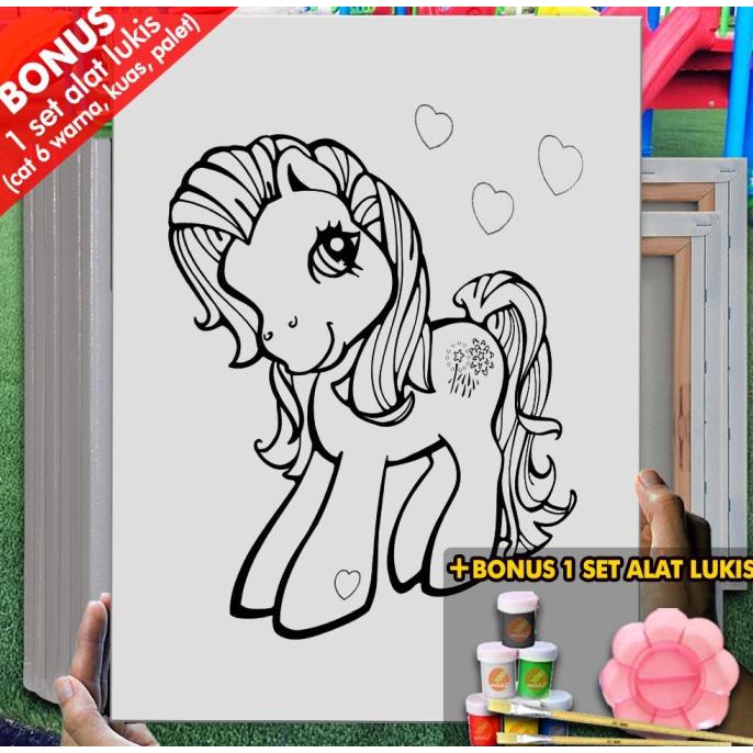 

Kanvas Drawing Anak Mai Little Pony 30x40 cm MEL1126