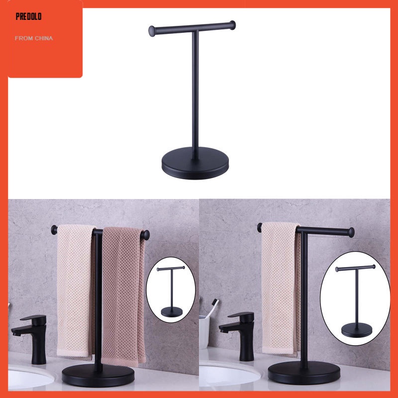 [In Stock] Stainless Steel T Shape Towel Holder Stand Towel Rack for Home Bathroom