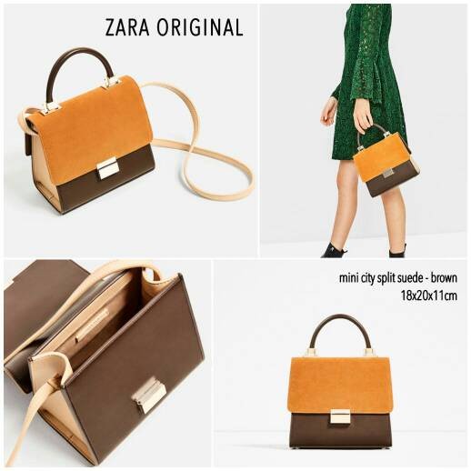 TAS ZARA MINI CITY SPLIT SUEDE ORIGINAL