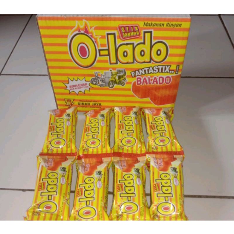 Snack Berhadiah O-RICH O-LADO O-RICE TOP-1 Isi 40 20 10 Pcs 1 Dus ORICH atau OLADO ORICE TOP 1 O RICH RICE LADO