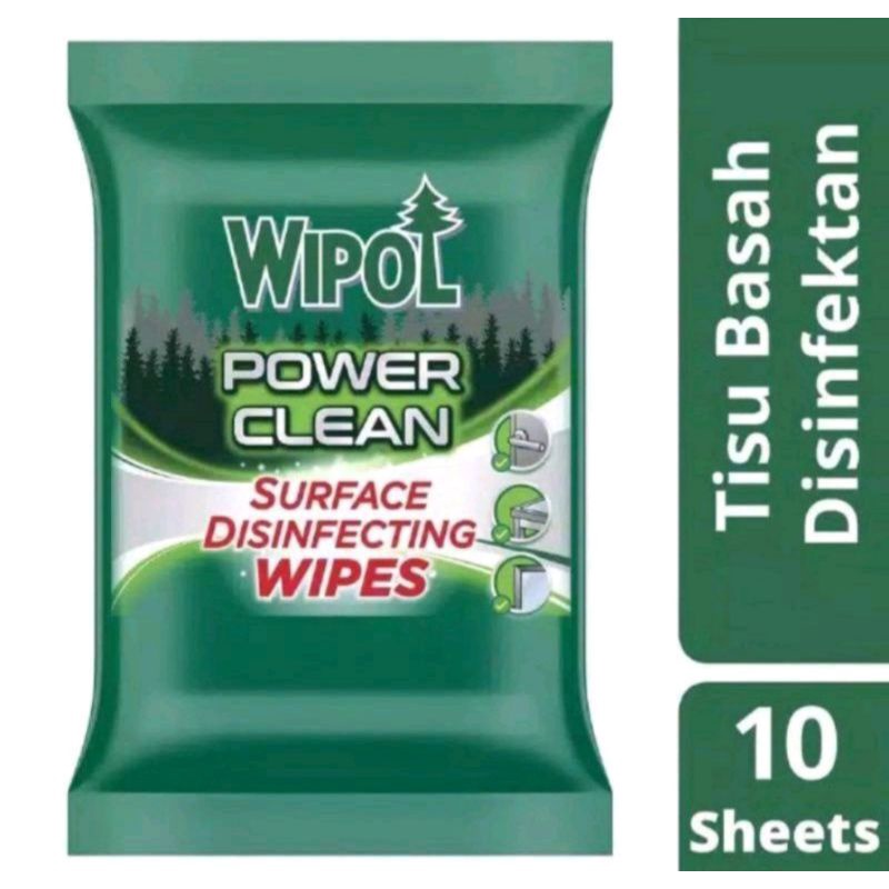 tisu basah wipol 10 sheet