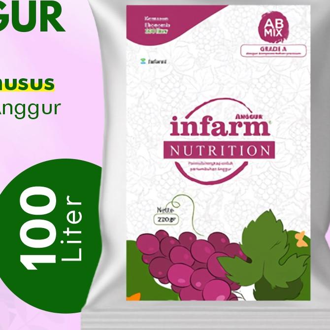 ♗ INFARM - AB Mix Anggur Pupuk Konvensional Tanah dan Hidroponik Untuk Tanaman Anggur ▲