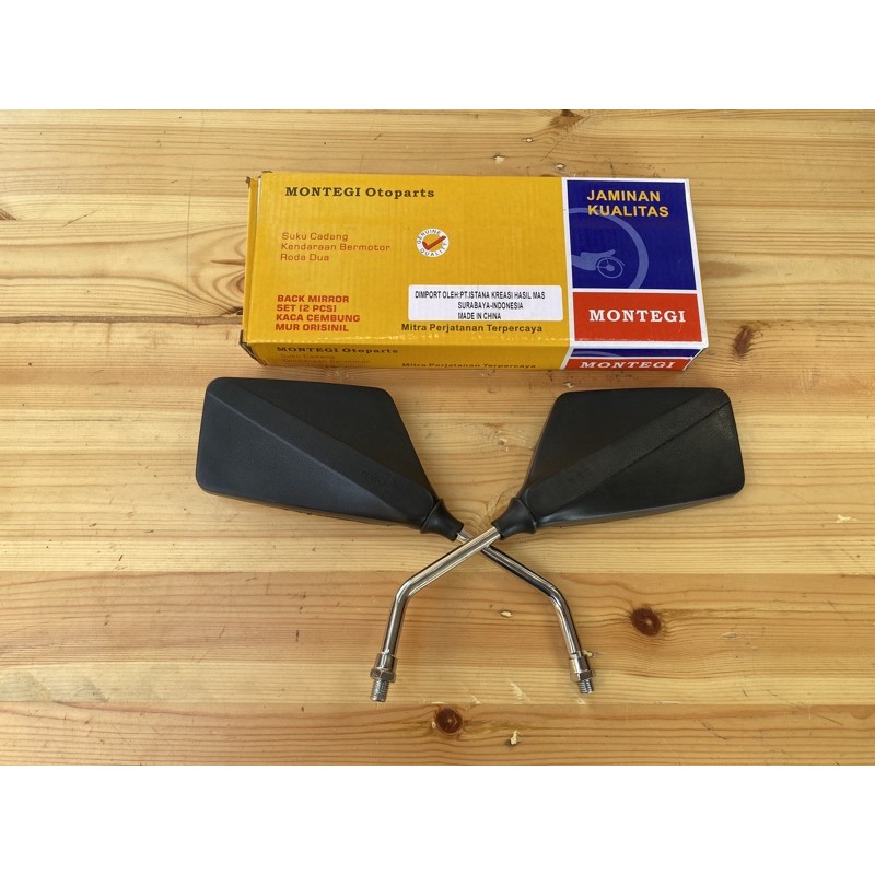 Spion kotak RX-King cobra 1983-2000 RX-King master. RXK.RXZ.RXS.  gagang chrome kualitas original