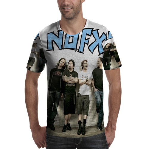Kaos NOFX BAND Tshirt Unisex Bahan Polyester Jersey T-SHIRT Fullprint Tees Casual Fashion RARE T Shi