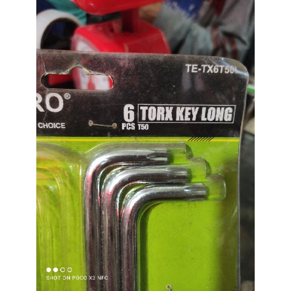 kunci L bintang t50 tekiro/ torx key long t50 tekiro