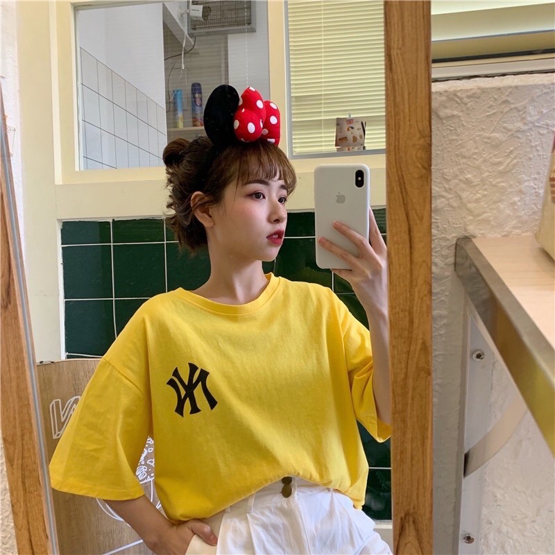 NEW YORK TSHIRT OVERSIZE TEE KAOS OVERSIZE LONGGAR KOREA WANITA MURAH MOTIF NY BAJU POLOS