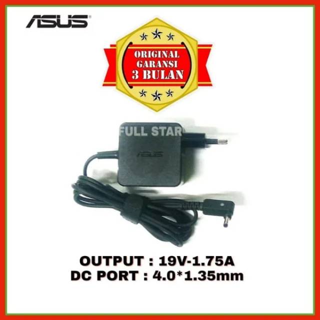 Adaptor Charger Asus  19V 1.75A 33W 4.0*1.35mm ORIGINAL X441N X441NA X441M X441MA X441B X441 X441U X441UV X441UA X441S X441SC X441SA X441BA X200 X201 X200CA X200MA X200M X453 X453M X453MA X453S X453SA E203NAH E203NA E203N E203 E203M E203MA E203MAH