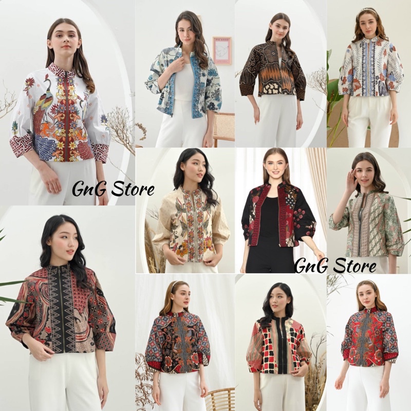 Outer Batik 135 Series / Jaket Batik wanita/ Seragam Batik