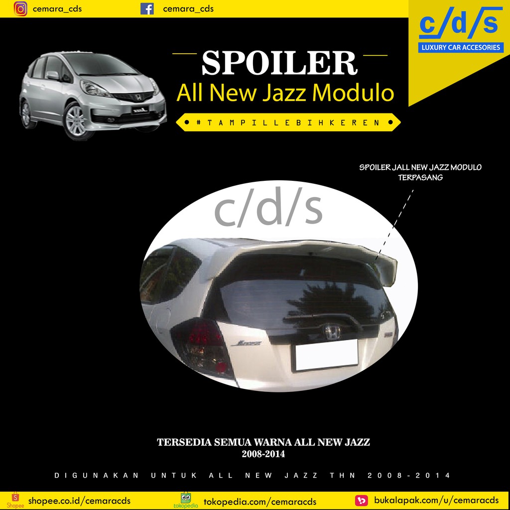 Spoiler Honda All New Jazz Modulo Shopee Indonesia