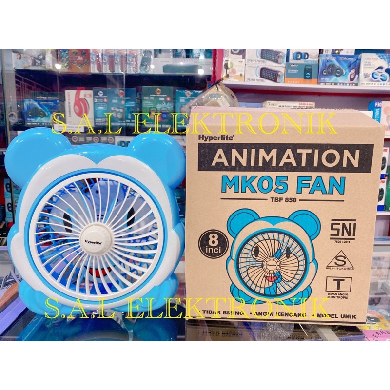 Kipas Karakter Desk Fan Box Fan Termurah Hyperlite