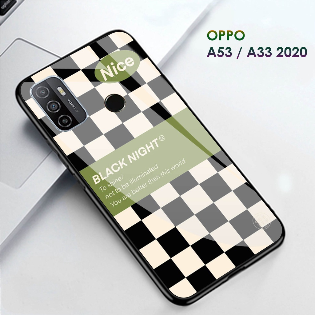 Softcase Glass Kaca Oppo A53 A33 2020 (Case Hp) Oppo A53 A33 2020 (CASING HP) Oppo A53 A33 2020 (S121)