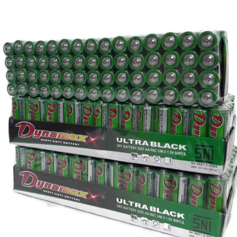 Baterai Jam Dynamax Hijau Size AA 1Pak 60 Pcs Powerbank