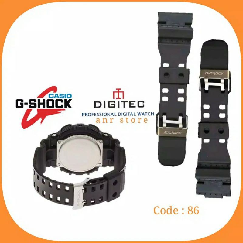 Tali jam strap DIGITEC DG 2071 2020 2011 2032 3102 2072 DG 2077 T DG 5031 T free pen pengait sesuai 