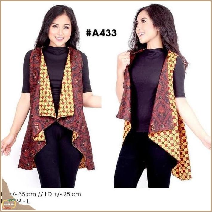 Bolero Batik Bolak Balik Outer Batik Wanita Outer Muslim _Termurah