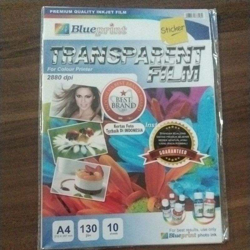 

BLUEPRINT STICKER TRANSPARANT A4 10SHEET
