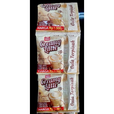 Torabika Creamy Latte Renceng 25 gr x 10 pcs ( ecer @1500 )